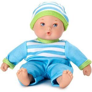 8-inch Little Cuties Mini Soft Fabric Bodies Baby Doll Blue Light Skin Tone